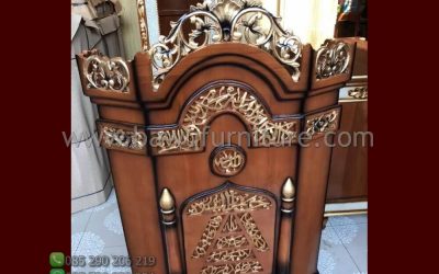 Mimbar Ceramah Masjid Medan Dari Kayu Jati