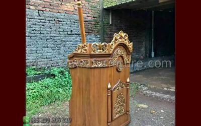 Mimbar Masjid Ukir Jati Jepara Untuk Ceramah