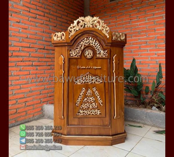 Mimbar Masjid Ukir Terbaru