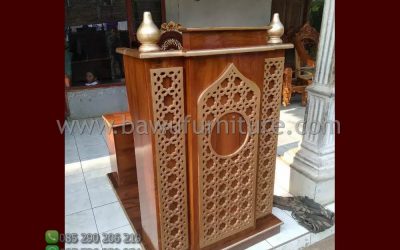 Mimbar Minimalis Terbaru Jepara Dari Kayu Jati