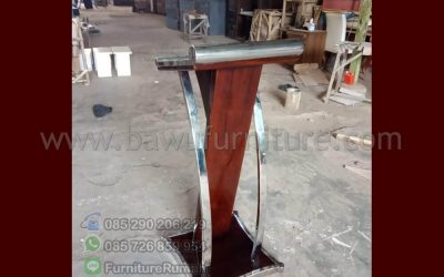 Podium Minimalis Stainless Karawang Model Terbaru