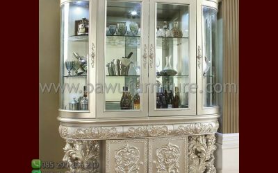Lemari Hias Klasik Mewah Model Ukir Jepara Terbaru