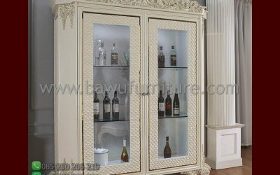 Lemari Hias Klasik Terbaru Model Ukir Mewah Jepara