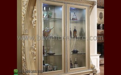 Lemari Hias Klasik Ukir Model Mewah Jepara Terbaru