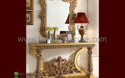 Meja Console Mewah Model Ukir Klasik Jepara