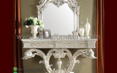 Meja Console Ukiran Duco Model Klasik Mewah Jepara