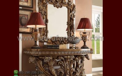 Meja Console Ukiran Jepara Model Klasik Mewah