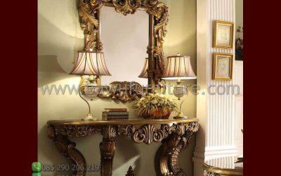 Meja Console Ukiran Klasik Model Mewah Jepara