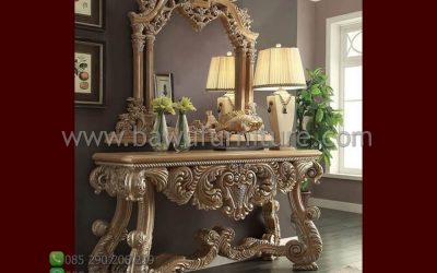 Meja Console Ukiran Model Klasik Mewah Jepara