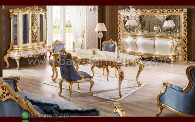 Meja Makan Ukir Terbaru Model Klasik Mewah Jepara