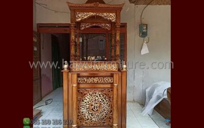 Mimbar Masjid Banjarnegara Model Atap Kubah Jepara