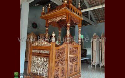 Mimbar Masjid Karanganyar Model Atap Kubah Jepara