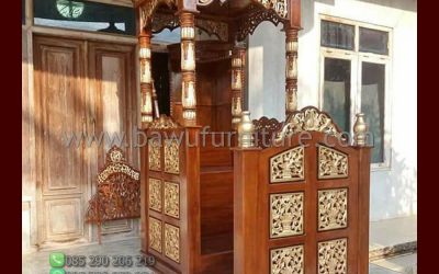 Mimbar Masjid Kebumen Model Atap Kubah Jepara