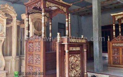 Mimbar Masjid Kendal Model Atap Kubah Jepara