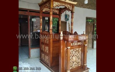 Mimbar Masjid Klaten Model Atap Kubah Jepara
