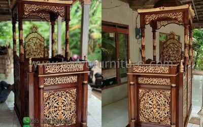 Mimbar Masjid Pati Model Atap Kubah Jepara