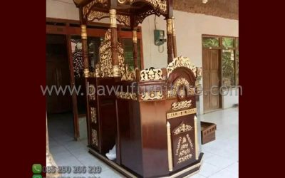 Mimbar Masjid Pekalongan Model Atap Kubah Jepara