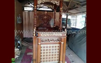 Mimbar Masjid Salatiga Model Atap Kubah Jepara