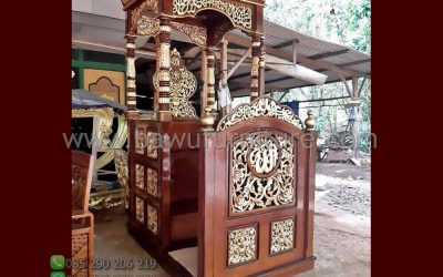 Mimbar Masjid Sragen Model Atap Kubah Jepara