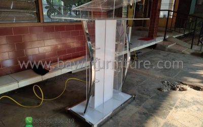 Podium Akrilik Surabaya Model Minimalis Modern