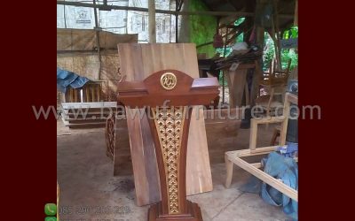 Podium Jati Kudus Model Minimalis Terbaru Jepara