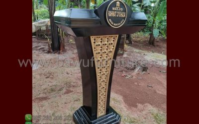 Podium Masjid Rahmat Syuhada Model Minimalis Jati