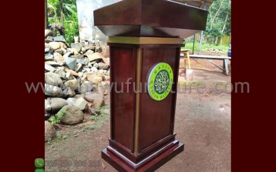 Podium Masjid Suluh Melayu Model Minimalis Kayu Jati