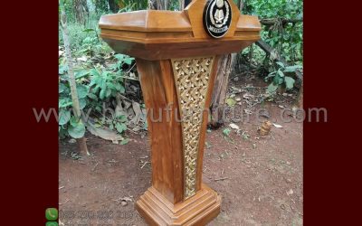 Podium Mushola Universitas Model Minimalis Kayu Jati