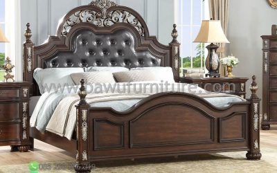 Tempat Tidur Jati Jepara Model Ukiran Klasik Mewah