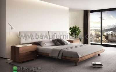Tempat Tidur Kayu Minimalis Terbaru Model Modern Jati