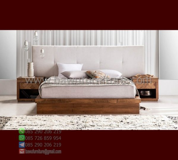 Tempat Tidur Kayu Modern Model Minimalis Terbaru Jati - Image 2