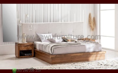 Tempat Tidur Kayu Modern Model Minimalis Terbaru Jati