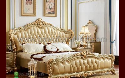 Tempat Tidur Klasik Jok Model Ukiran Mewah Jepara