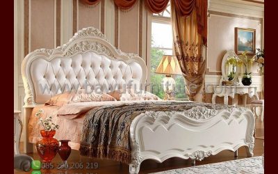 Tempat Tidur Mewah Duco Model Jok Ukiran Klasik