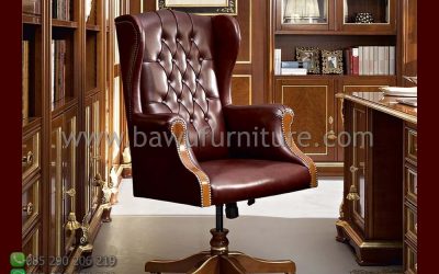 Kursi Kantor Jakarta Rangka Kayu Jati Dan Hidrolik