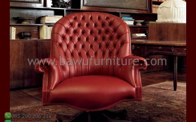 Kursi Kantor Surabaya Rangka Kayu Jati Dan Hidrolik