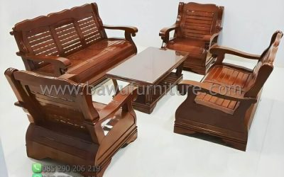 Kursi Tamu Tulang Gajah Dari Kayu Jati Jepara