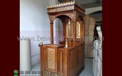 Mimbar Masjid Jogjakarta Model Atap Kubah Jepara
