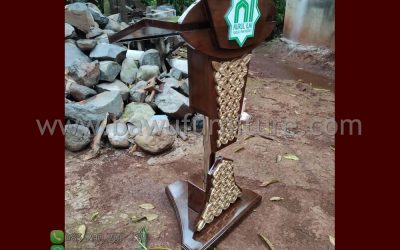 Podium Hidrolik NURUL ILMI Minimalis Modern Jati