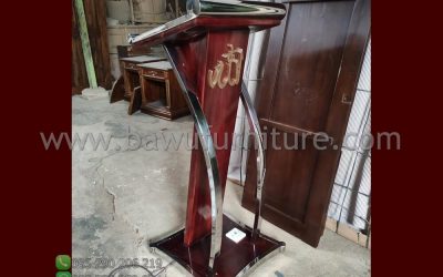 Podium Minimalis Untuk Ceramah Di Mushola