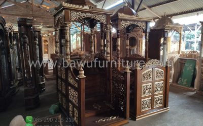 Harga Mimbar Masjid Model Atap Kubah Kayu Jati Jepara