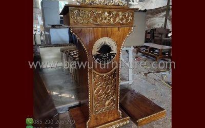 Mimbar Jati Ukir Jepara Untuk Ceramah Di Masjid