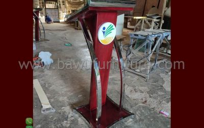 Podium Minimalis Paling Murah Dari Jati & Stainless