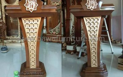 Podium Minimalis Jati Terpopuler Untuk Sarana Pidato