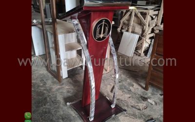 Podium Masjid Minimalis Modern Dari Jati & Stainless