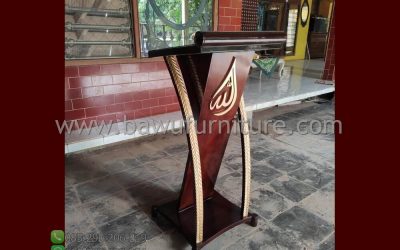 Podium Masjid Minimalis Terbaru Dari Kayu Jati Murah