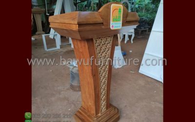 Podium Minimalis Jati MTS Takhassus Al Inaaroh