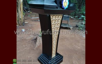 Podium Minimalis Jati Murah Untuk Sarana Pidato