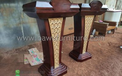 Podium Minimalis Jati Termurah Untuk Sarana Pidato