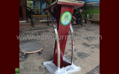 Podium Minimalis KOREM 045 Garuda Jaya Untuk Pidato